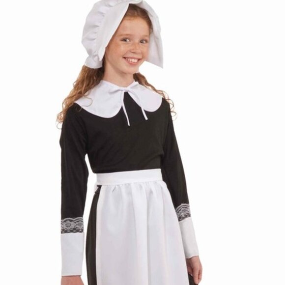 FORUM NOVELTIES 5PC PILGRIM GIRL COSTUME OSFA - Picture 2 of 3